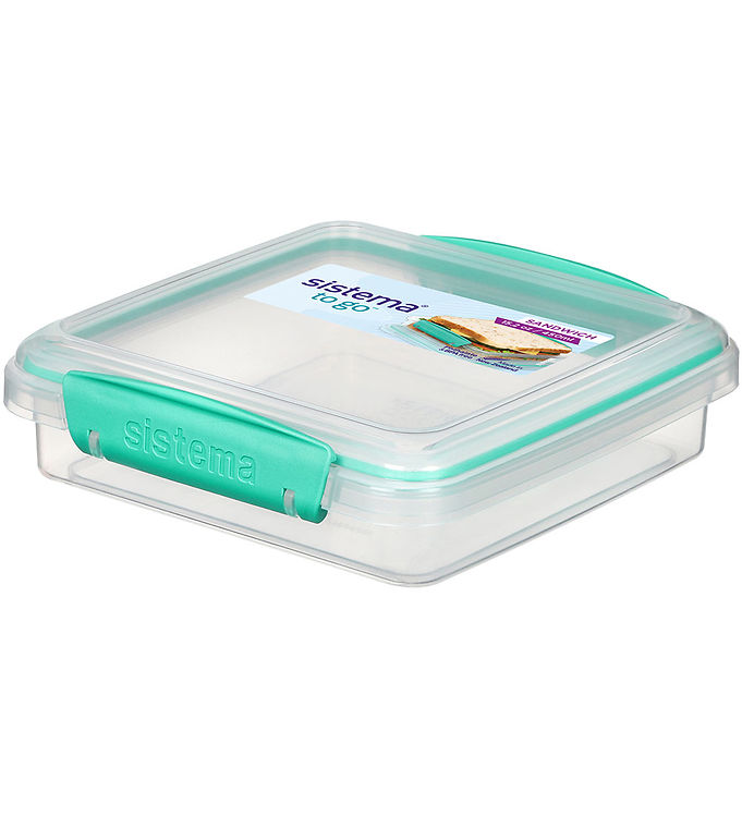 Sistema Madkasse - Sandwich Box To Go - 450 ml - Minty Teal