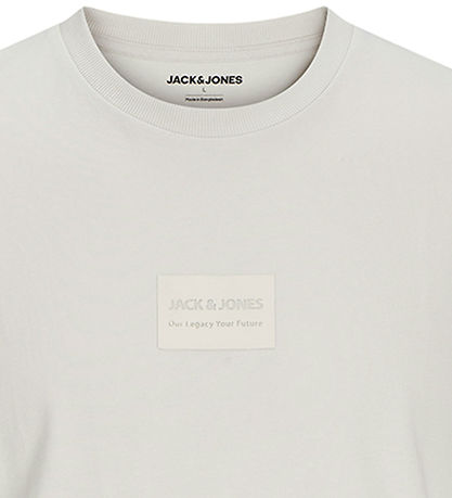 Jack & Jones T-shirt - JjHakkai - Moonbeam Jack & Jones T-shirt - JjHakkai - Moonbeam
