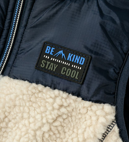 Name It Fleecevest - NmmMall - Teddy - Dark Sapphire