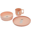 Liewood Spisesæt - 3-dele - Archi - Cat/Tuscany Rose Liewood Spisesæt - 3-dele - Archi - Cat/Tuscany Rose
