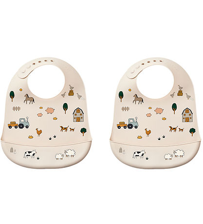 Liewood Hagesmæk - 2-pak - Silicone - Tilda - Farm/Sandy Liewood Hagesmæk - 2-pak - Silicone - Tilda - Farm/Sandy