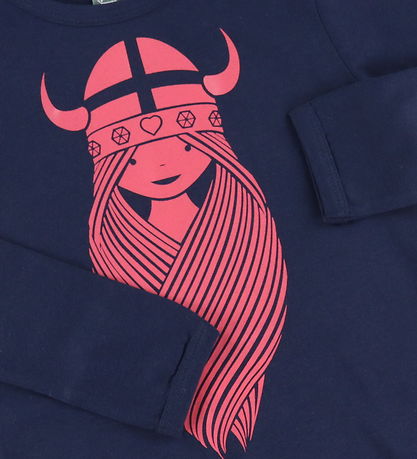 Danefæ Bluse - Organic - DK Navy Freja Danefæ Bluse - Organic - DK Navy Freja