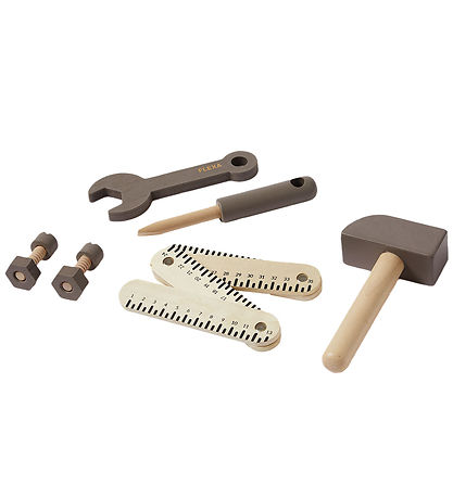 Flexa Play Værktøjssæt - 8 stk - Brown/Naturalwood Flexa Play Værktøjssæt - 8 stk - Brown/Naturalwood