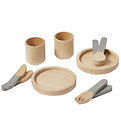 Flexa Play Service - 10 pcs - Greenish/Naturalwood