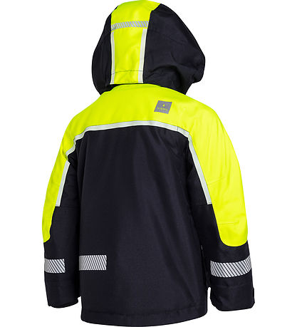ILDHU Vinterjakke - Norly - Navy/Yellow m. Selvlysende Reflekser