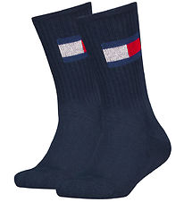 Tommy Hilfiger Strømper - 2-pak - Navy Tommy Hilfiger Strømper - 2-pak - Navy