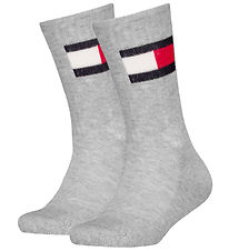 Tommy Hilfiger Strømper - 2-pak - Grey Melange Tommy Hilfiger Strømper - 2-pak - Grey Melange