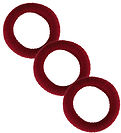 By Stær Hair Tie - 3-Pack - Ea - Bordeaux