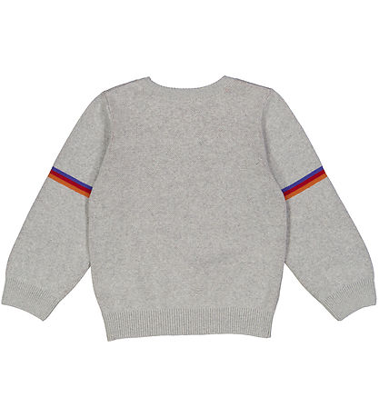 Freds World Bluse - Strik - Jacquard - Grey Melange