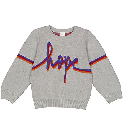 Freds World Bluse - Strik - Jacquard - Grey Melange Freds World Bluse - Strik - Jacquard - Grey Melange