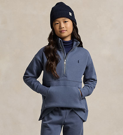 Polo Ralph Lauren Bluse m. Lynlås - Navy