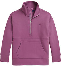 Polo Ralph Lauren Bluse m. Lynlås - Lilla Polo Ralph Lauren Bluse m. Lynlås - Lilla