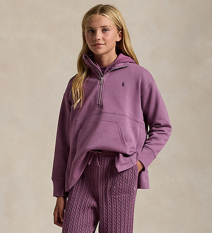 Polo Ralph Lauren Bluse m. Lynlås - Lilla