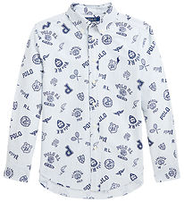 Polo Ralph Lauren Skjorte - Hvid/Lyseblåstribet m. Navy Polo Ralph Lauren Skjorte - Hvid/Lyseblåstribet m. Navy