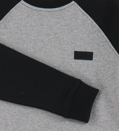 Vans Sweatshirt - Core Basic Raglan - Sort/Cement Heather Vans Sweatshirt - Core Basic Raglan - Sort/Cement Heather