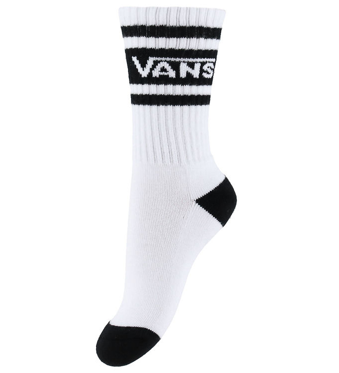 Vans Strømper - Drop V Logo Crew - Hvid/Sort