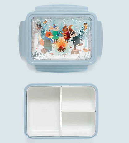 Petit Monkey Lunchbox - Bento - Bonfire Animals White Stars