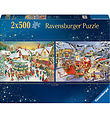 Ravensburger Puslespil - 2x500 Brikker - Christmas Collection No Ravensburger Puslespil - 2x500 Brikker - Christmas Collection No