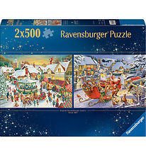 Ravensburger Puslespil - 2x500 Brikker - Christmas Collection No Ravensburger Puslespil - 2x500 Brikker - Christmas Collection No