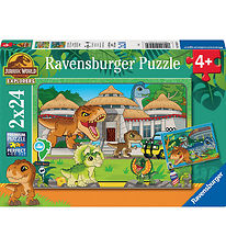 Ravensburger Puslespil - 2x24 Brikker - Jurassic World Explorers Ravensburger Puslespil - 2x24 Brikker - Jurassic World Explorers
