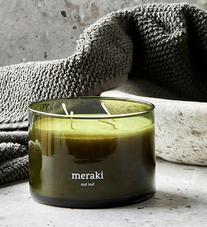 Meraki Duftlys - 340g - Oud Leaf