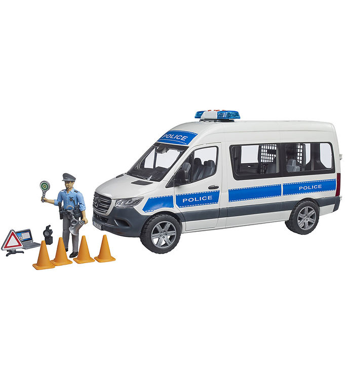 Bruder  Mercedez-Benz Sprinter Police vehicle with police officer toy