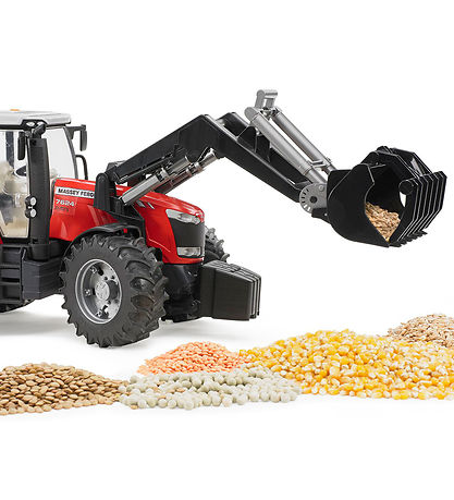 Bruder Traktor - Massey Ferguson 7624 m. Frontlæsser - 03047