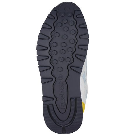 Reebok Sko - Classic Leather - Running - Moon/Navy/Rød Reebok Sko - Classic Leather - Running - Moon/Navy/Rød