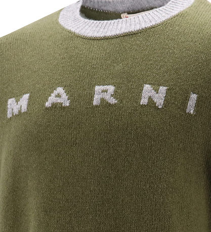 Marni Bluse - Uld - Deep Lichen Green Marni Bluse - Uld - Deep Lichen Green