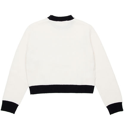 Marni Bluse - Cropped - Uld - Hvd m. Sort Marni Bluse - Cropped - Uld - Hvd m. Sort