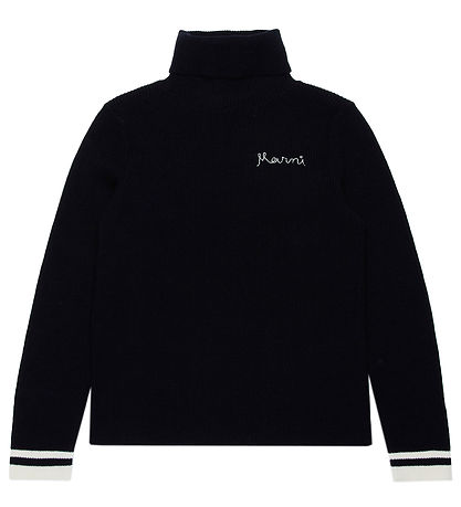 Marni Bluse - Rib - Sort m. Hvid Marni Bluse - Rib - Sort m. Hvid