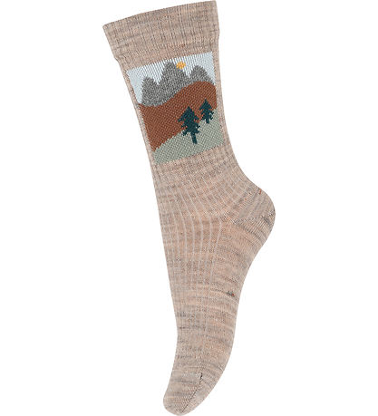 MP Strømper - Uld - Willum - Light Brown Melange MP Strømper - Uld - Willum - Light Brown Melange