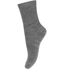 MP strømper - Uld - Hilde - Grey Melange