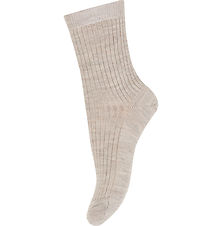 MP Strømper - Uld - Hilde - Beige Melange MP Strømper - Uld - Hilde - Beige Melange
