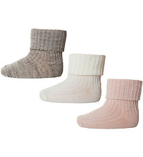 MP Socks - 3-Pack - Wool - Rib - Light Brown Melange MP Socks - 3-Pack - Wool - Rib - Light Brown Melange
