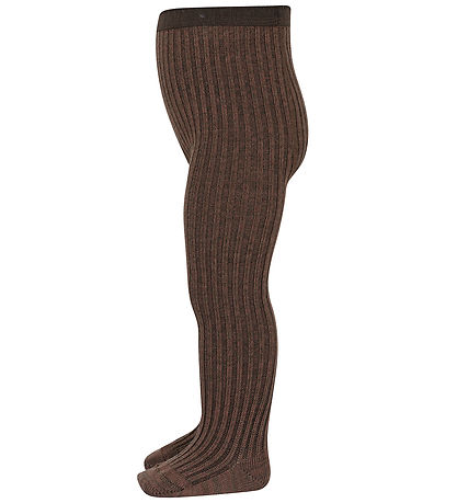 MP Strømpebukser - Uld - Rib - Arien - Brown Melange MP Strømpebukser - Uld - Rib - Arien - Brown Melange