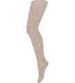 MP Strømpebukser - Uld - Rib - Marley - Light Brown Melange MP Strømpebukser - Uld - Rib - Marley - Light Brown Melange