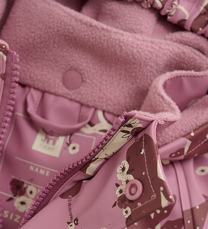 CeLaVi Regndragt m. Fleece - Foxglove CeLaVi Regndragt m. Fleece - Foxglove