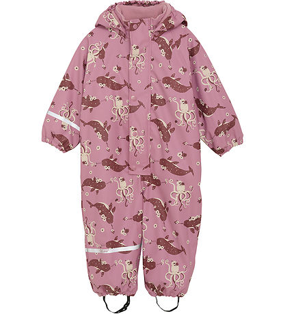 CeLaVi Regndragt m. Fleece - Foxglove CeLaVi Regndragt m. Fleece - Foxglove