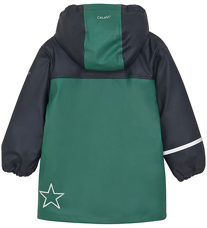 CeLaVi Regnjakke m. Fleece - Navy