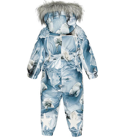 Molo Flyverdragt - Pyxis Fur - Polar Bear Joy