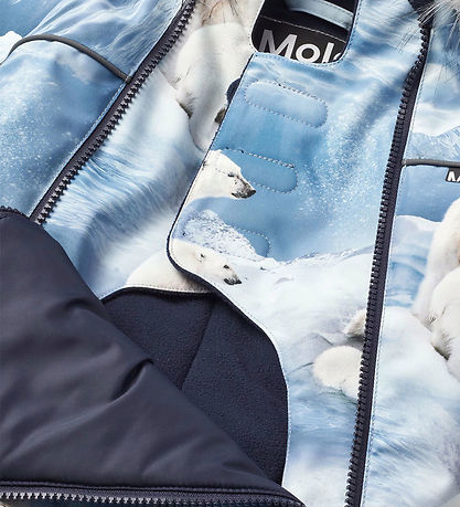 Molo Flyverdragt - Pyxis Fur - Polar Bear Joy