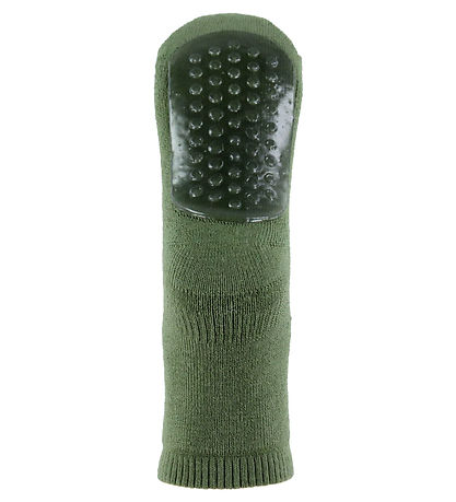 MP Strømper m. Skridsikker Bund - Uld - Olivine