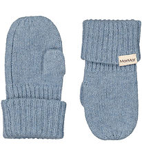 MarMar Luffer - Uld - Strik - Alvilda Baby - Monsoom Blue Melang MarMar Luffer - Uld - Strik - Alvilda Baby - Monsoom Blue Melang