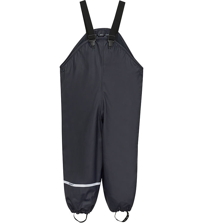 CeLaVi Regnbukser med For og Seler PU Overall - Dark Navy