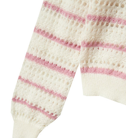 LMTD Bluse - Strik - NlfKuvi - Mauve Mist/White Stripes LMTD Bluse - Strik - NlfKuvi - Mauve Mist/White Stripes