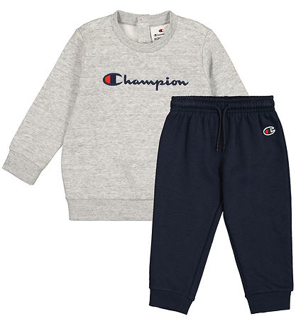 Champion Sweatsæt - Crewneck - New Oxford Grey Melange Champion Sweatsæt - Crewneck - New Oxford Grey Melange