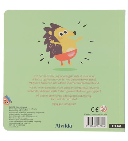 Alvilda Malebog - Mal Med Vand - Børste Alvilda Malebog - Mal Med Vand - Børste