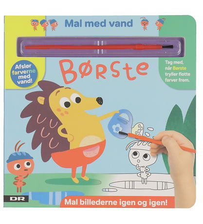 Alvilda Malebog - Mal Med Vand - Børste Alvilda Malebog - Mal Med Vand - Børste