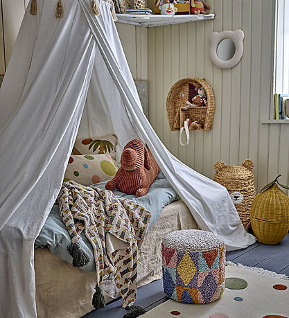 Bloomingville Mini Vægspejl - Baily - Hvid Bloomingville Mini Vægspejl - Baily - Hvid